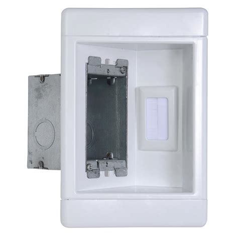 commercial recessed single gang metal box|inset outlet box.